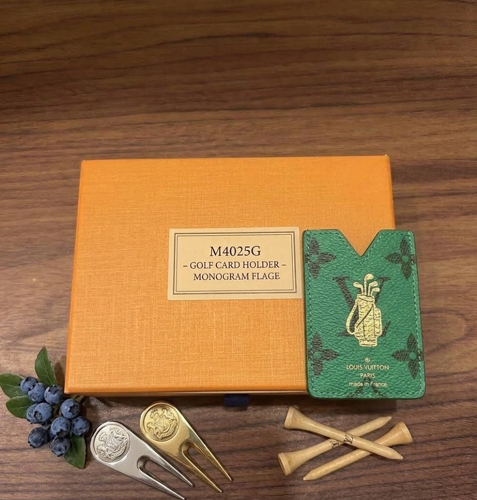 Louis Vuitton Golf Green Card Holder – Luxury Leather Card Wallet