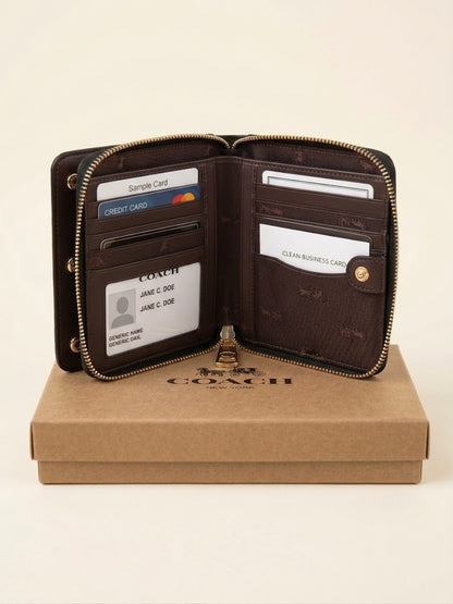 Women's Black Leather Wallet