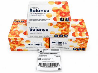 Unicity Balance Natural Orange Fiber Drink Mix – 30 Stick Packs