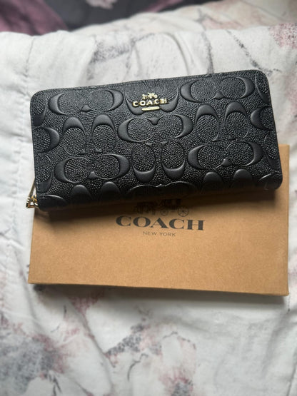 Women's Black Leather Wallet