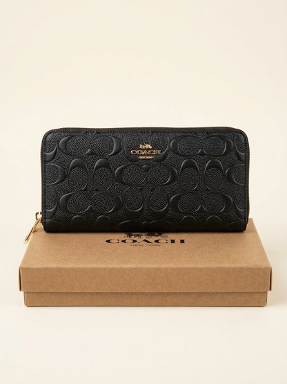 Women's Black Leather Wallet