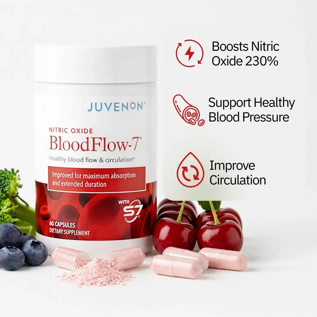 Boosts Nitric Oxide to Support Healthy Blood Pressure & Circulation