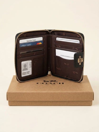 Women's Black Leather Wallet
