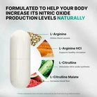 3 PACK Nature's Pure Blend Oxide Nitric Supplement EXP Men L-Arginine for 7/2028