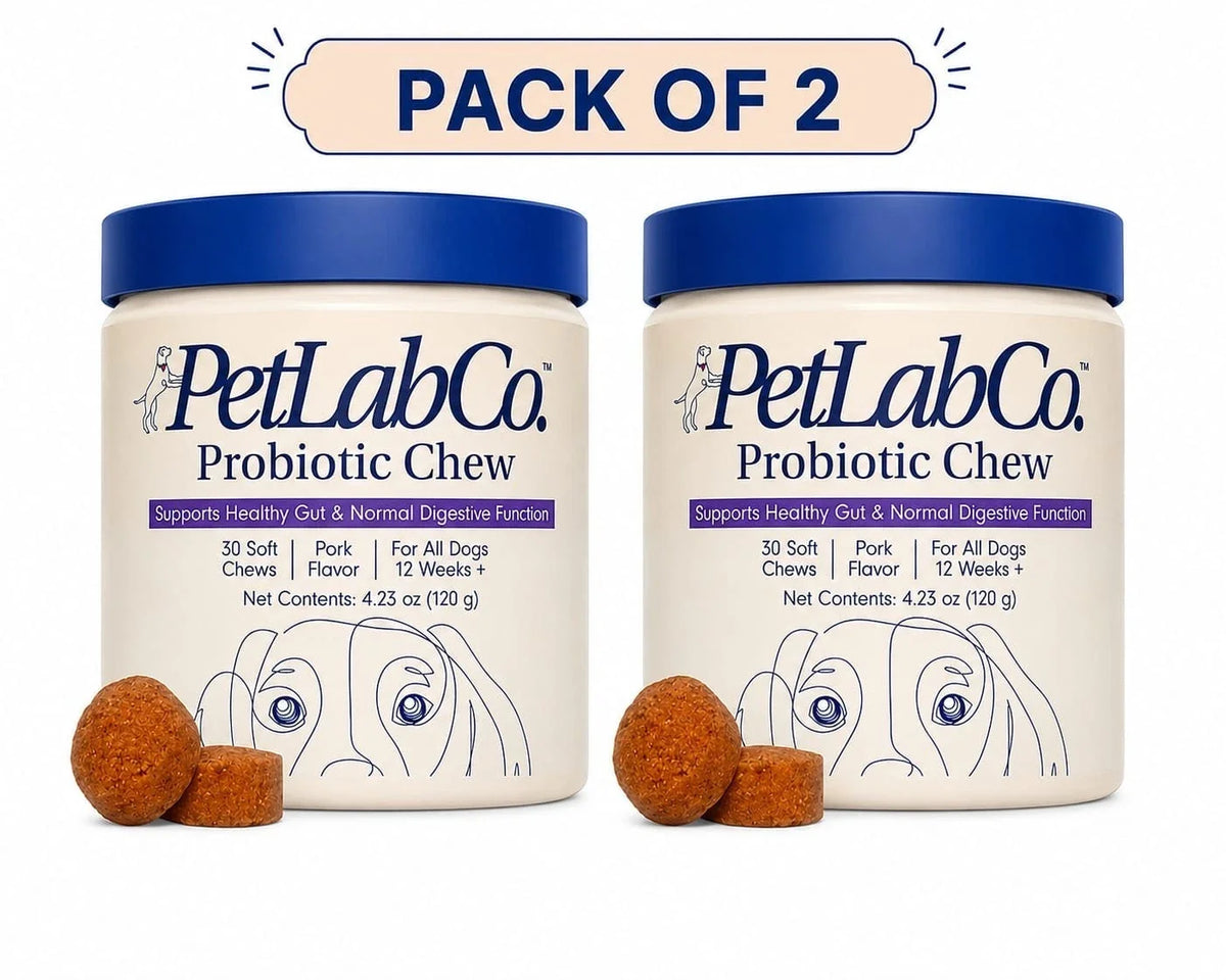 2 PACK PetLab Co. (PetLabCo.) Probiotic Soft Chew For Dogs New