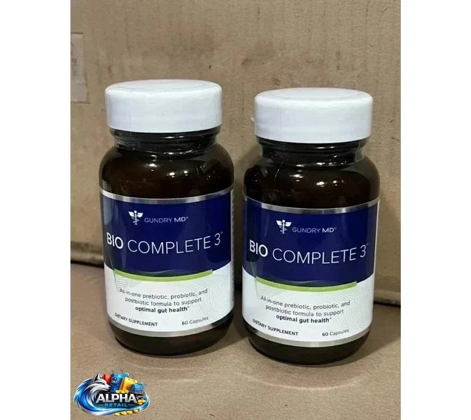 PACK 2 Gundry MD Bio Complete 3 Supplement 60 Caps Optimal Gut Health MFG 11/24